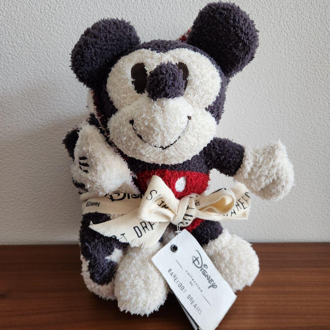 ベアフットドリームス ミッキー ベビー ブランケット ぬいぐるみ