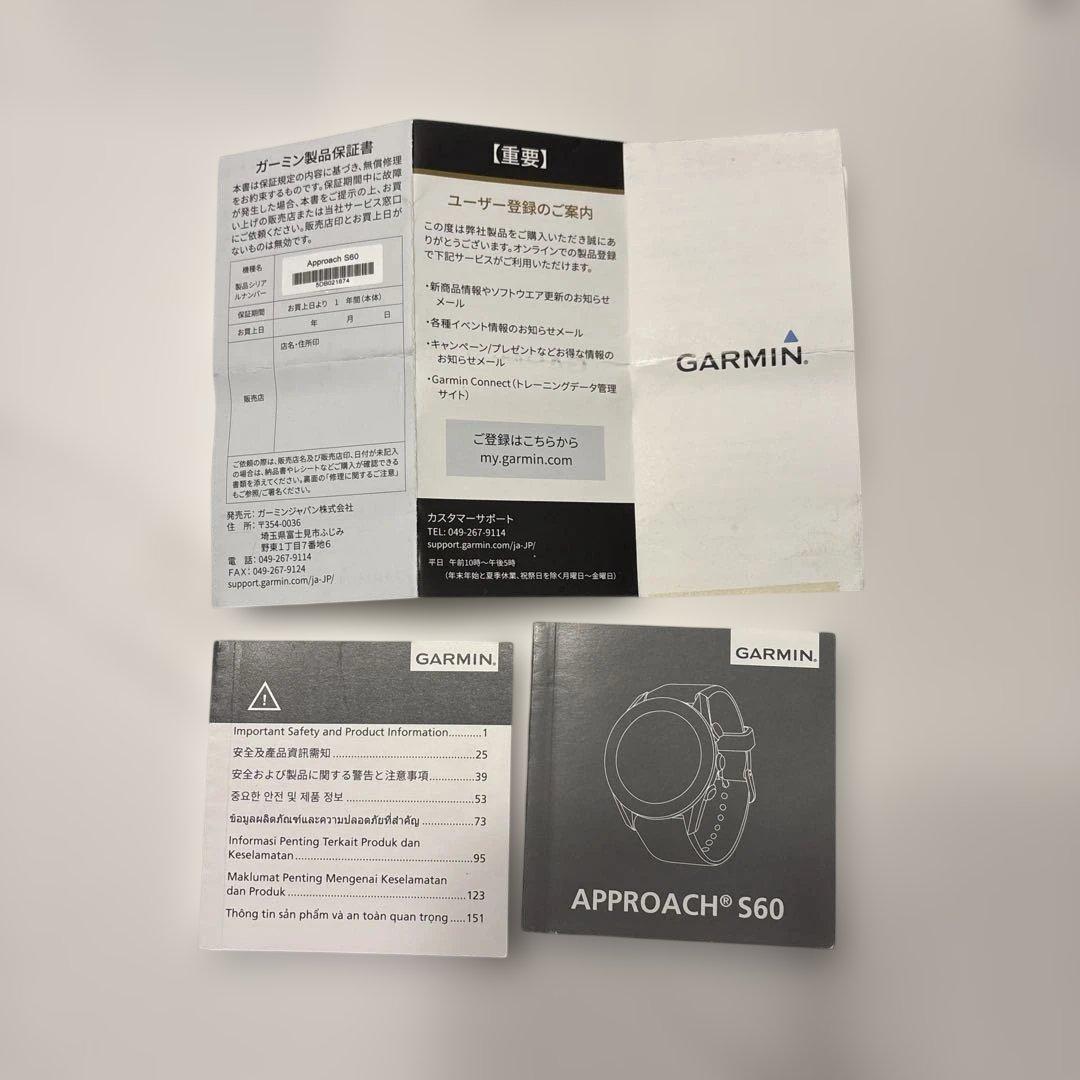 GARMIN アプローチ S60 プレミアム GPS スマートウォッチ