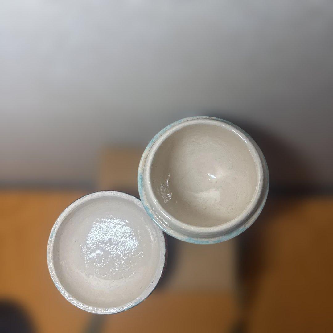 茶道具 箕面焼 松田箕山 棗 在銘 共箱