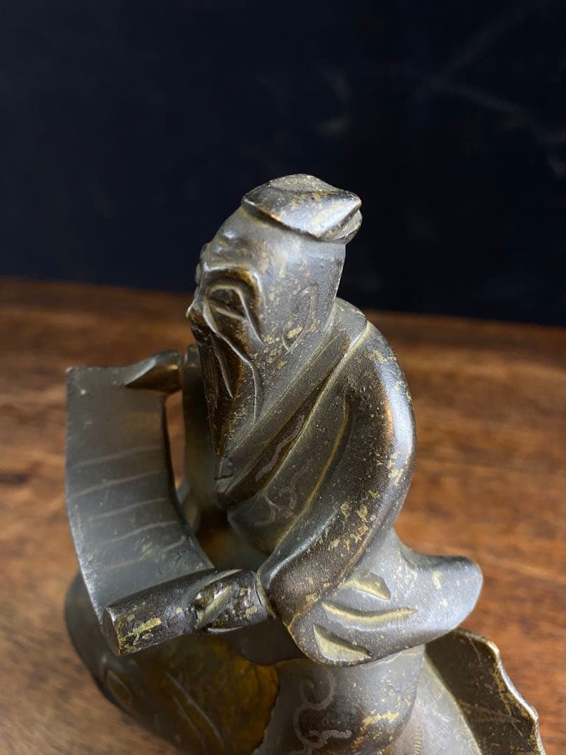 人物銅香炉　美術品　骨董品　金属製　工芸品　香炉