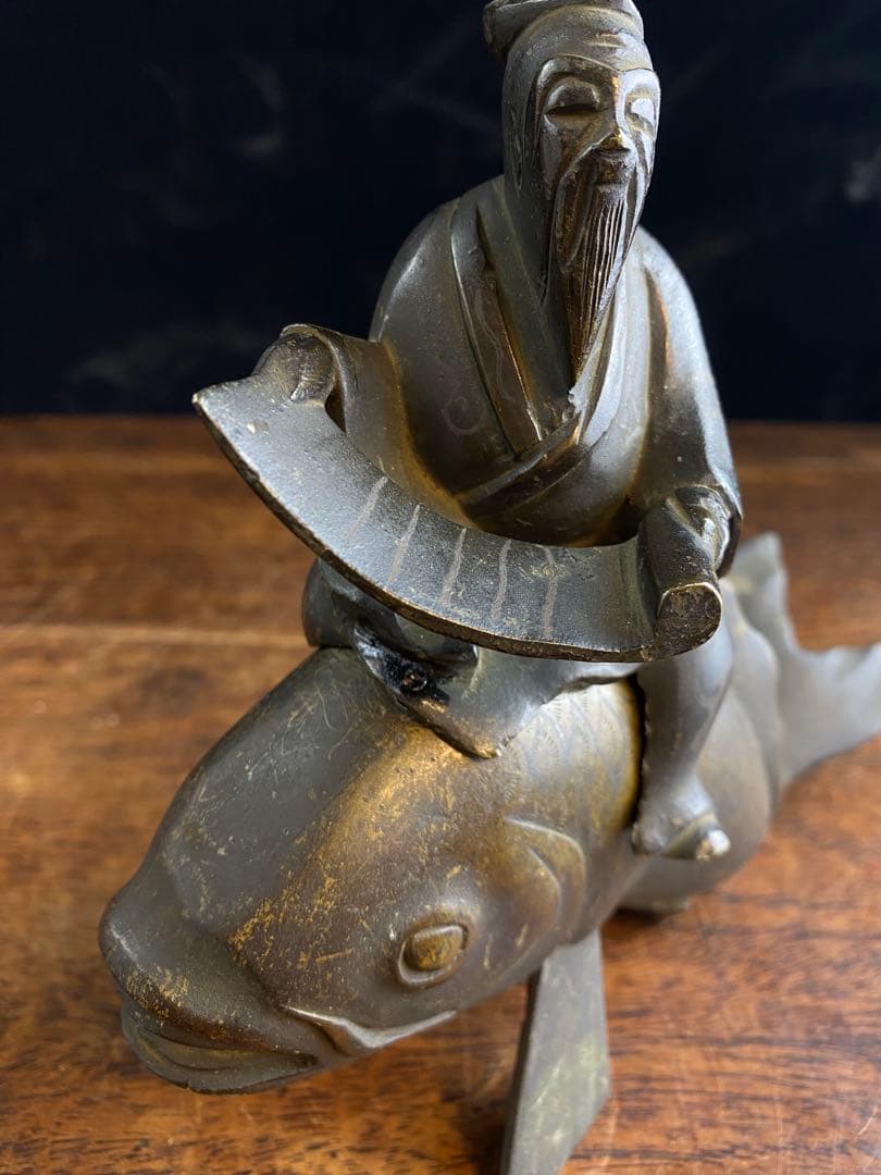 人物銅香炉　美術品　骨董品　金属製　工芸品　香炉