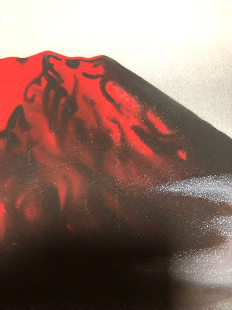 掛け軸　縁起物　洋上 赤富士　田中房園　保証書（評価83万）付き