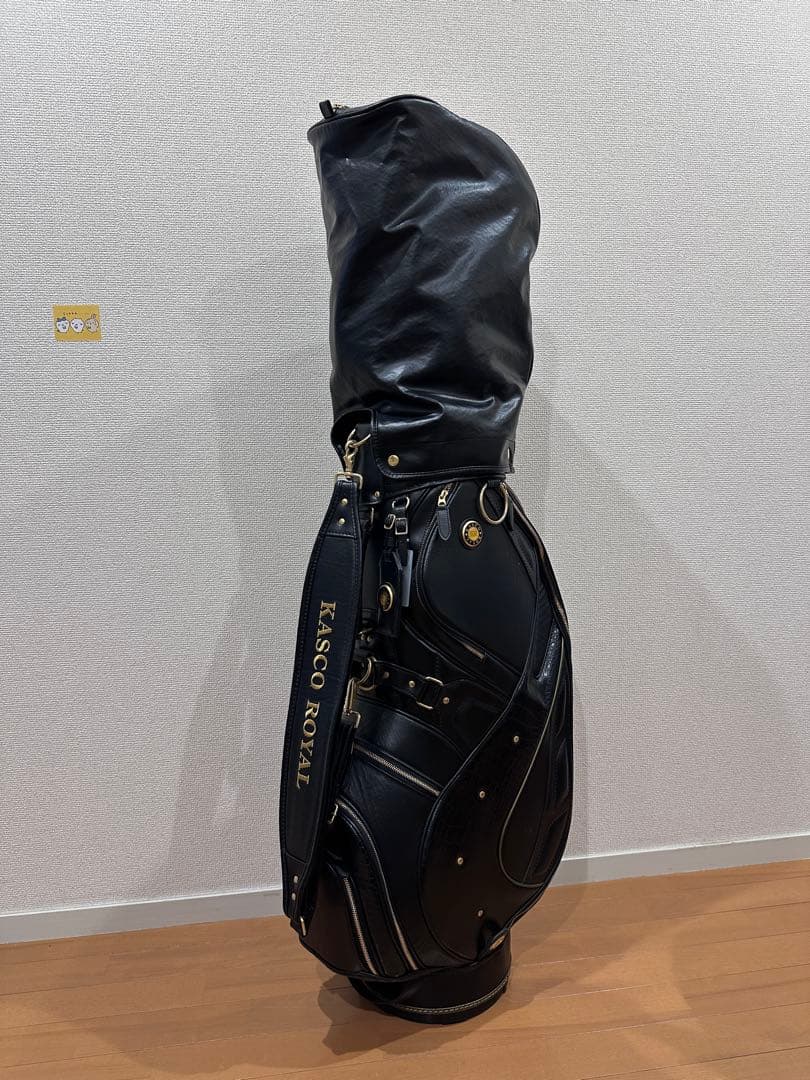 Kasco  キャディバッグ ブラック×ゴールド 高級　口枠5分割