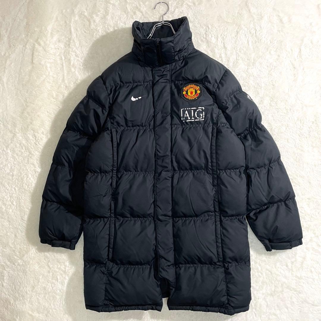ナイキ　マンチェスター・ユナイテッド　AIG　中綿　ベンチコート　黒　M