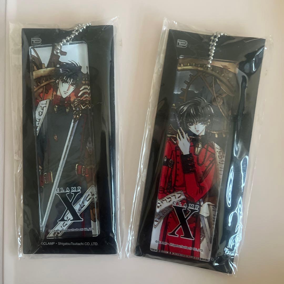 CLAMP X エックス 缶バッジ　ポストカードセット司狼神威　桃生封真