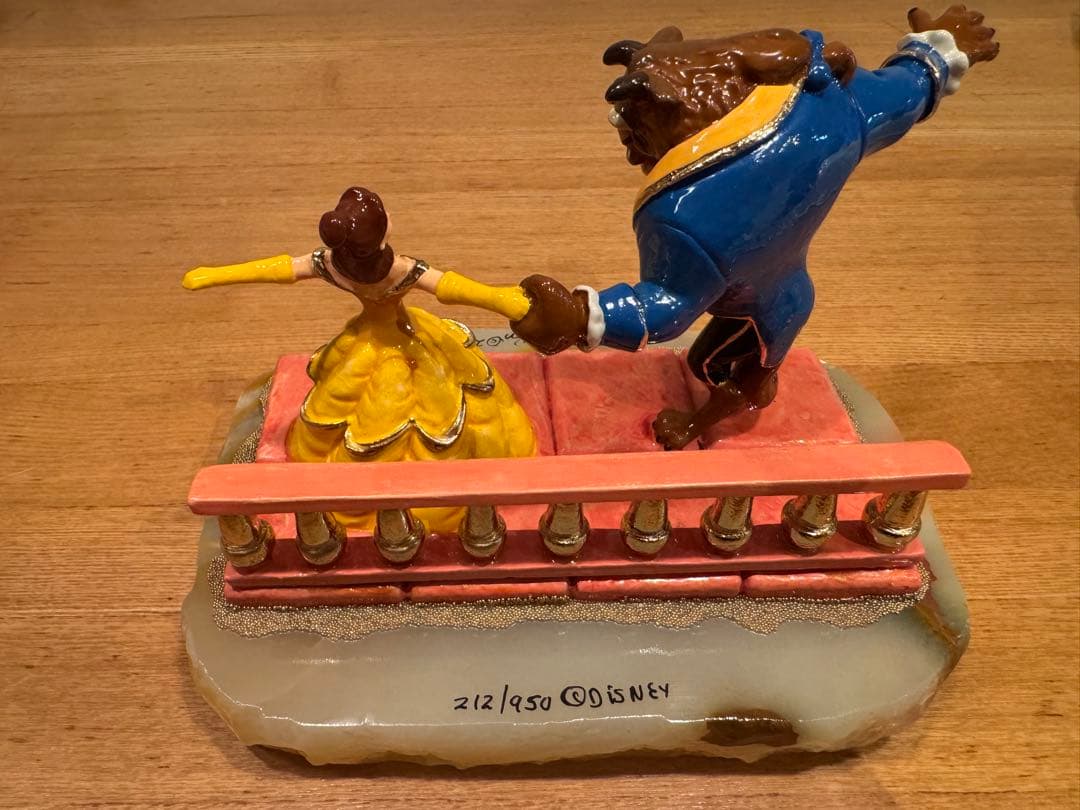 美女と野獣 陶器フィギュア 世界950個限定　ベル&ビースト　ロン・リー