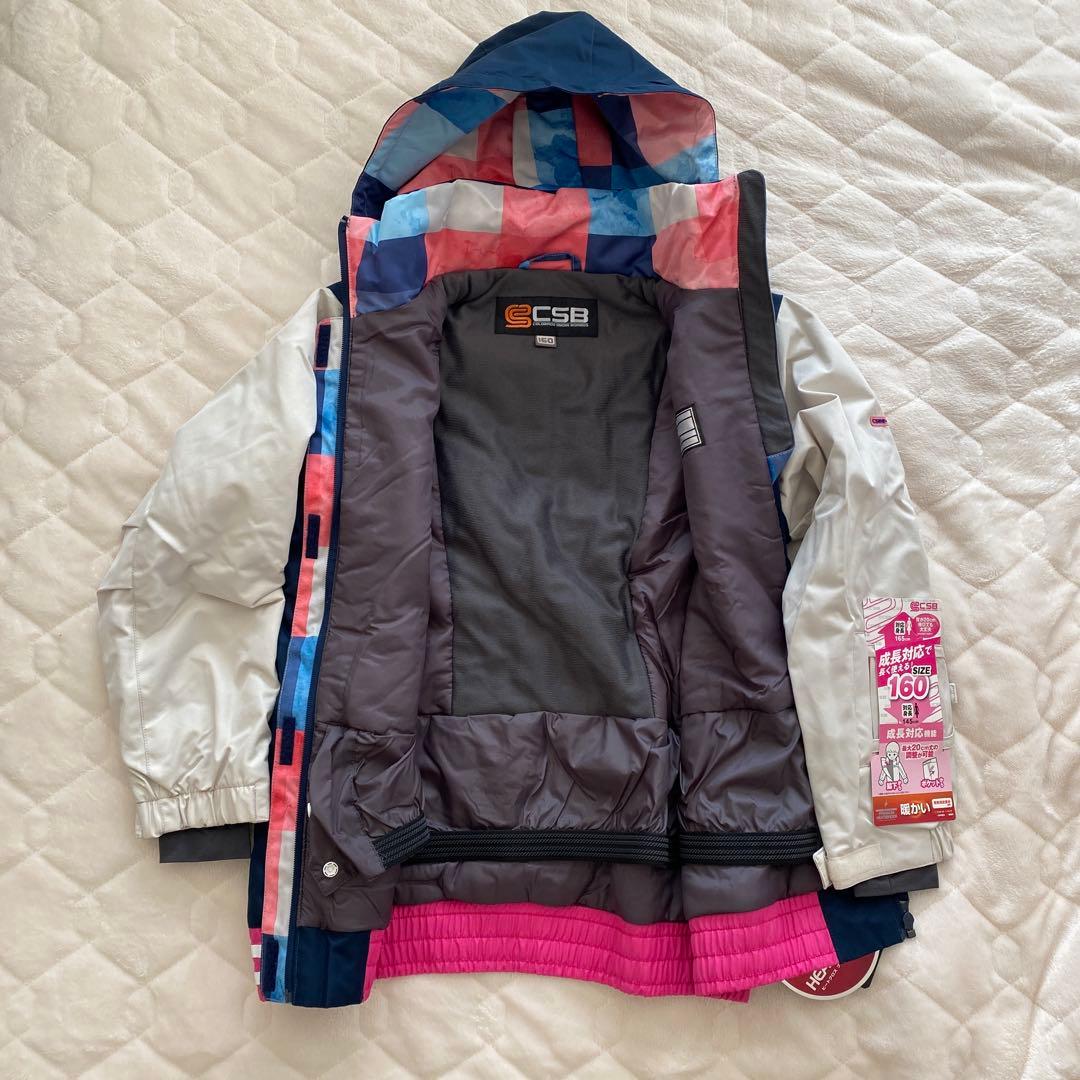 スキーウェア 160 新品　ピンク&ネイビー
