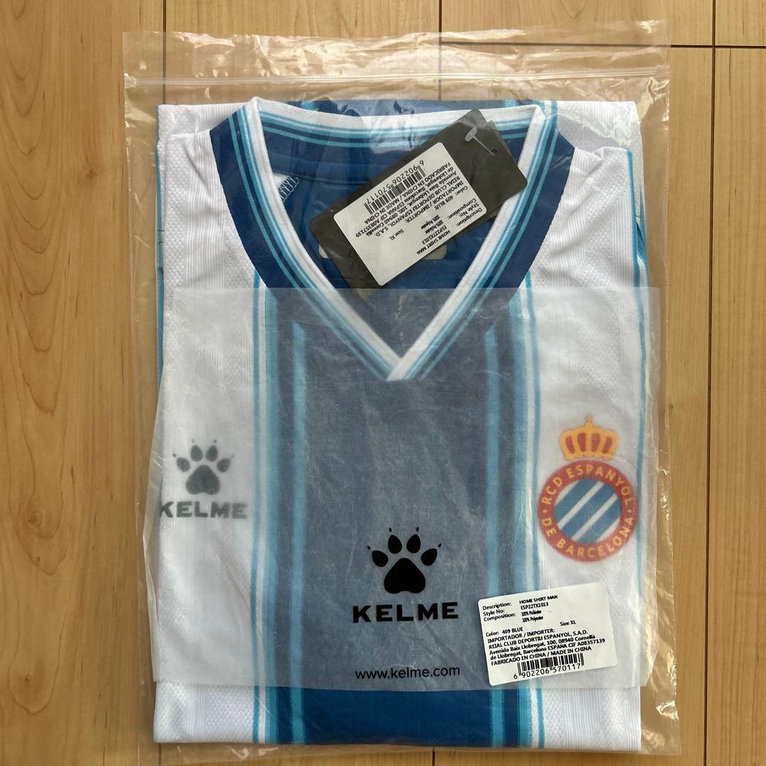 正規品☆RCDエスパニョール22/23ホームユニフォーム XLサイズ☆ケルメ