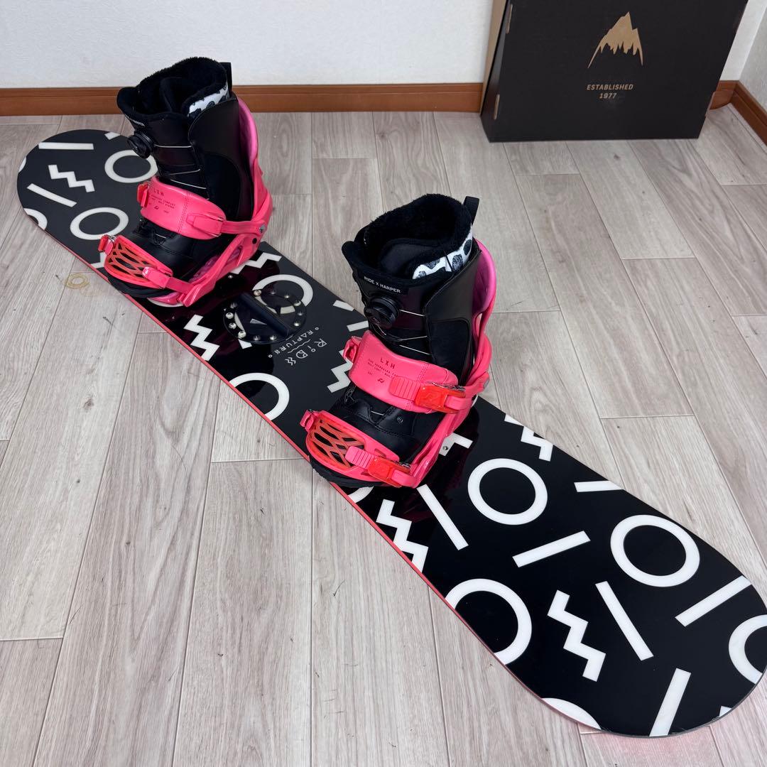 ブーツ無しRIDE RAPTURE レディーススノーボードセット143cm