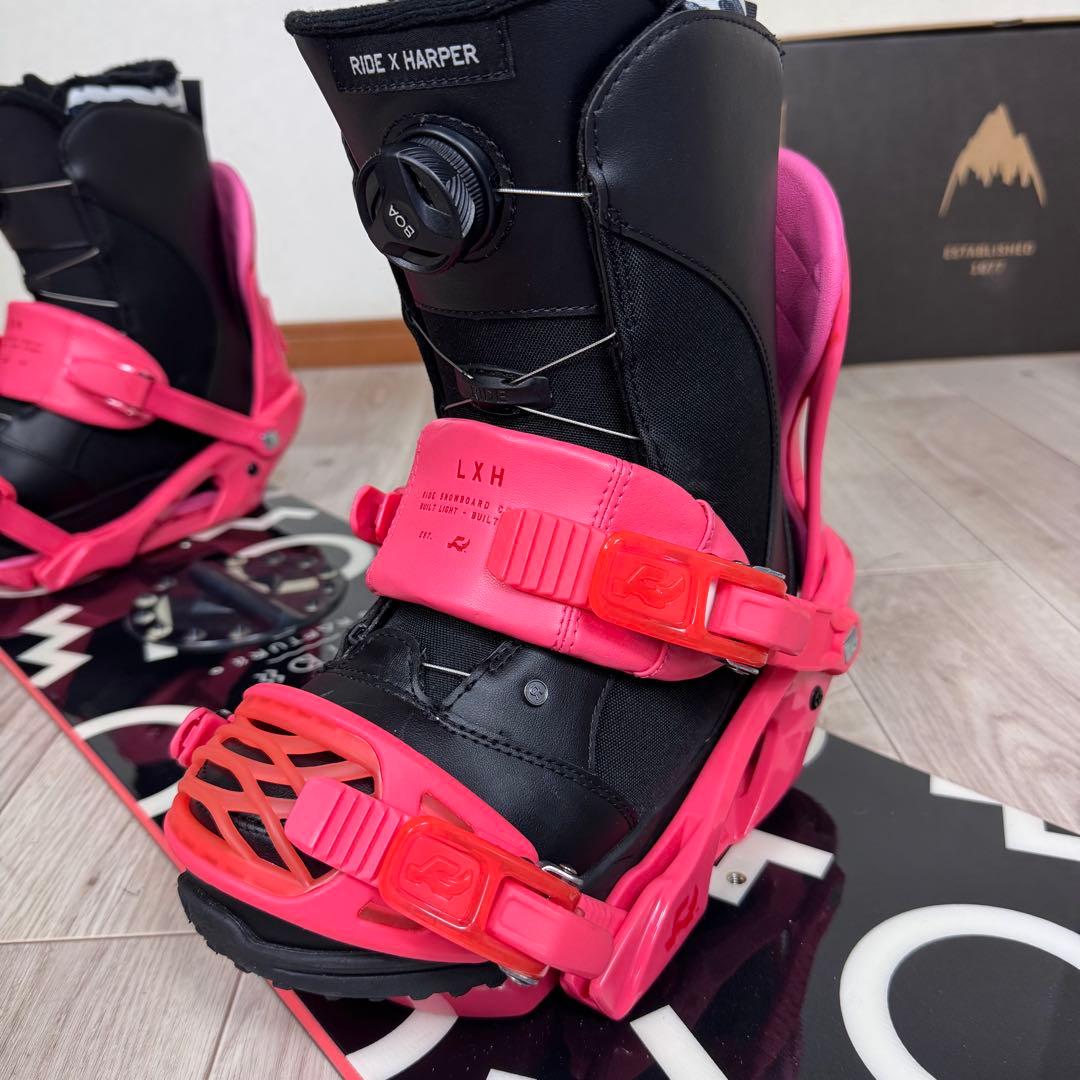 ブーツ無しRIDE RAPTURE レディーススノーボードセット143cm