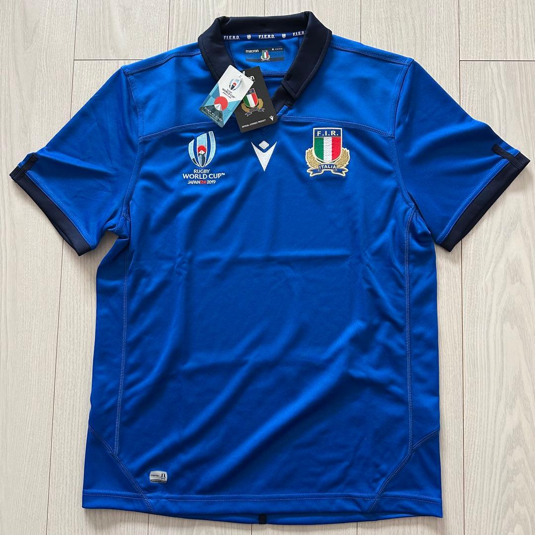 マクロン　イタリア代表　ラグビージャージ　　W杯　2019年　Mサイズ