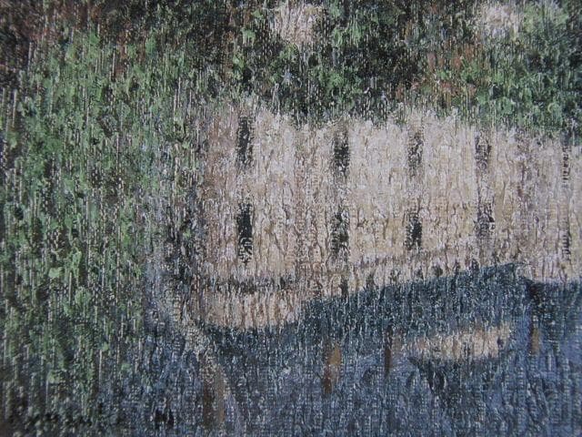 西村龍介、「丘の城」、希少な額装用画集より、新品高級額装付