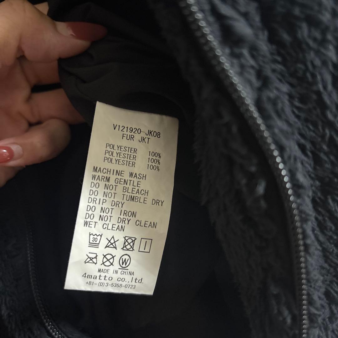 V TWELVE フリース ジャケット 黒 ゴルフ