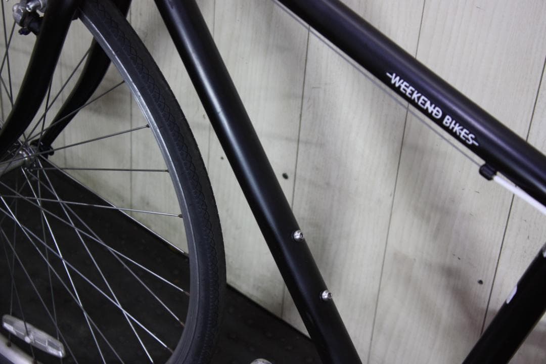 あさひ製WEEKEND アルミ 700C シマノ7速 420mm 黒色 クロス