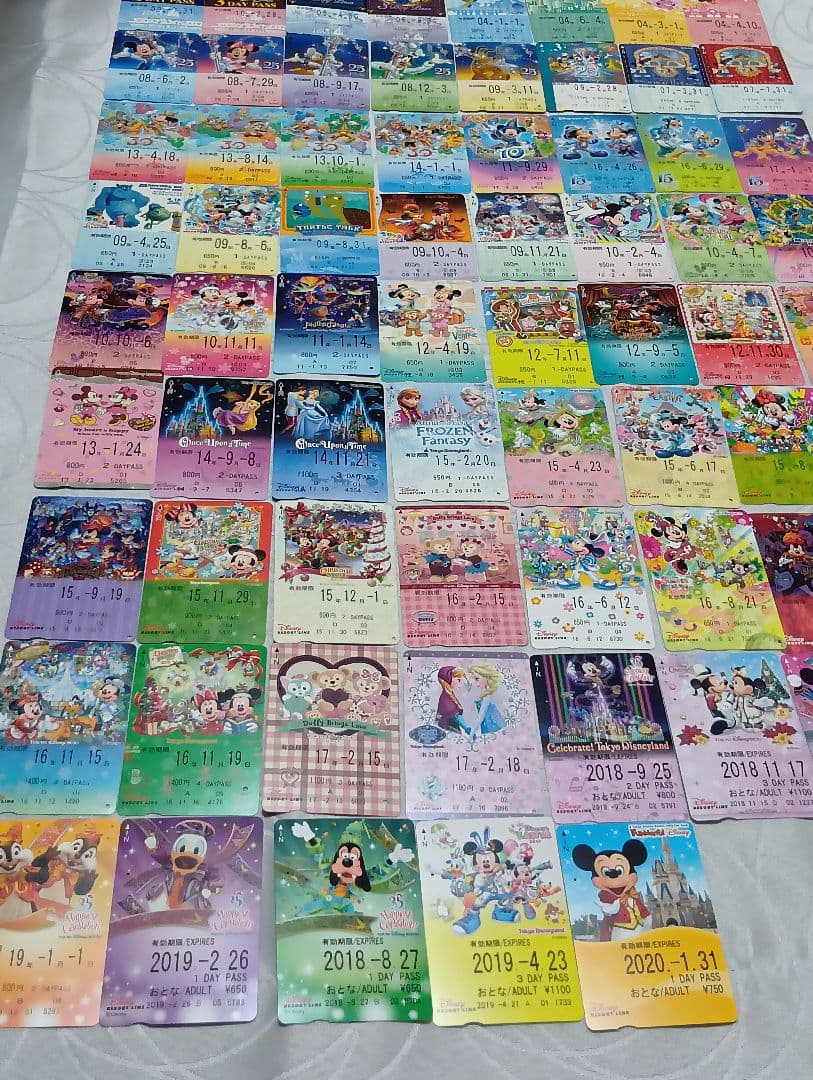 ディズニーリゾートライン　フリーきっぷ　使用済　69枚