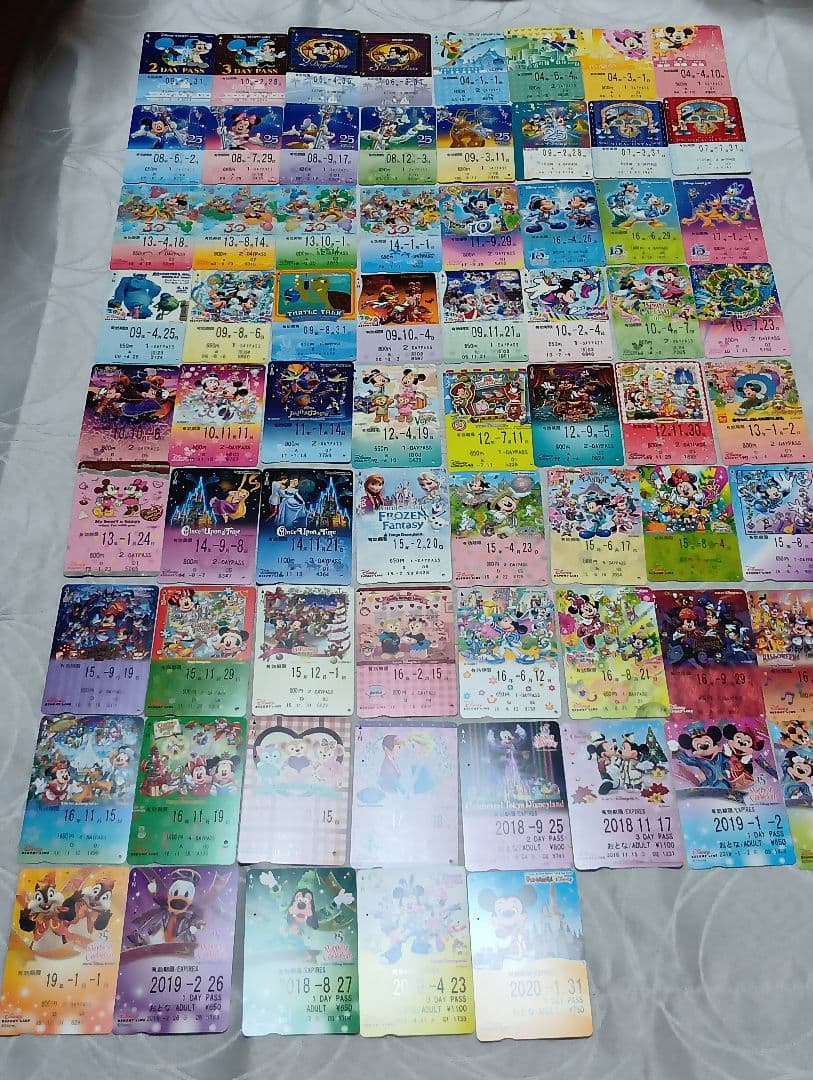 ディズニーリゾートライン　フリーきっぷ　使用済　69枚