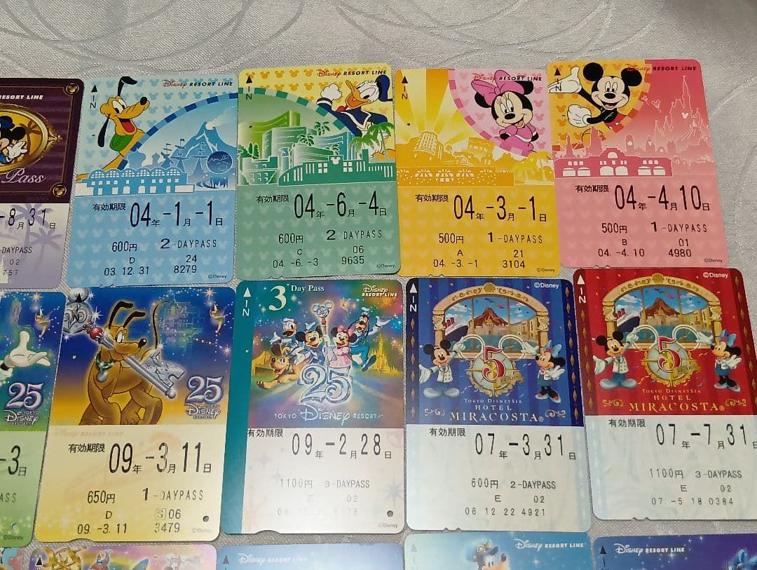 ディズニーリゾートライン　フリーきっぷ　使用済　69枚
