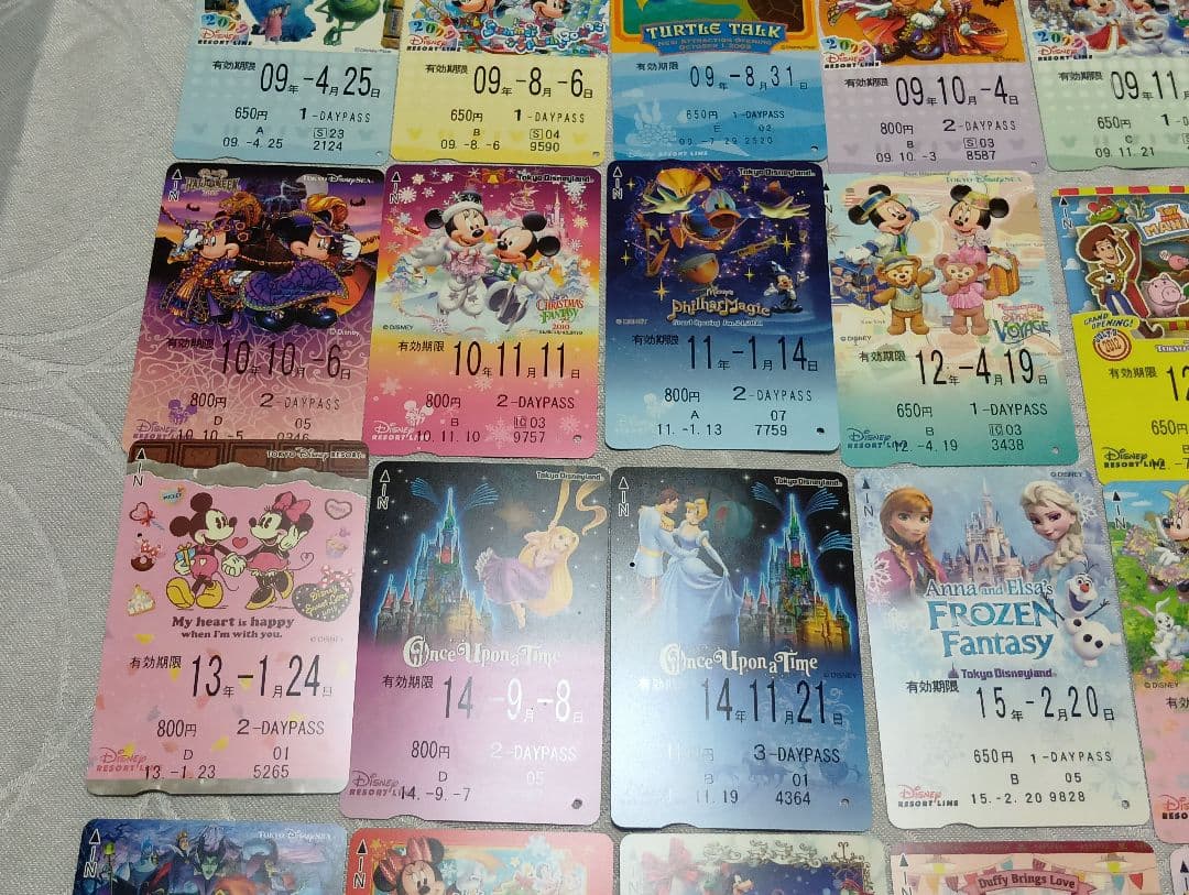 ディズニーリゾートライン　フリーきっぷ　使用済　69枚