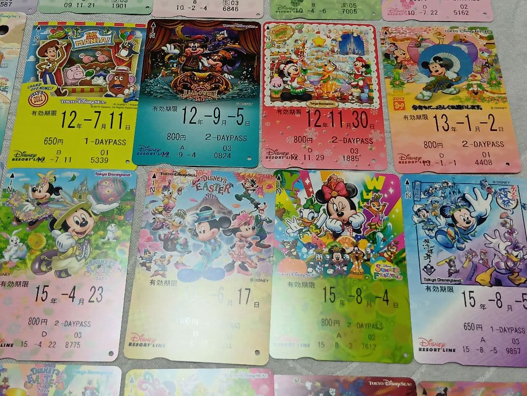 ディズニーリゾートライン　フリーきっぷ　使用済　69枚