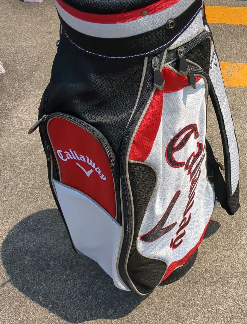 Callaway キャディバッグ ホワイト/レッド/ブラック