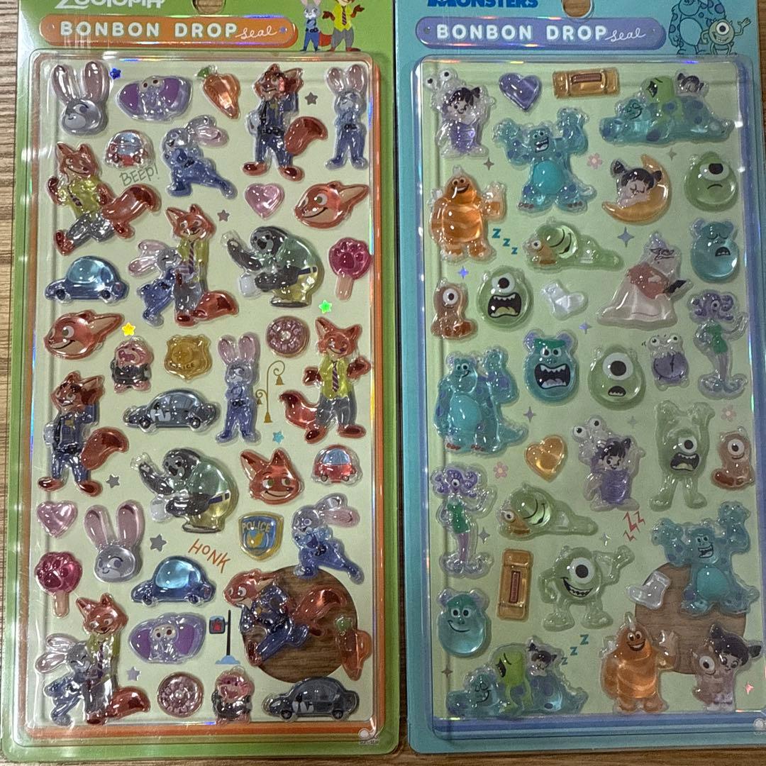 正規品 8種セット ディズニー 第二弾 ボンボンドロップシール