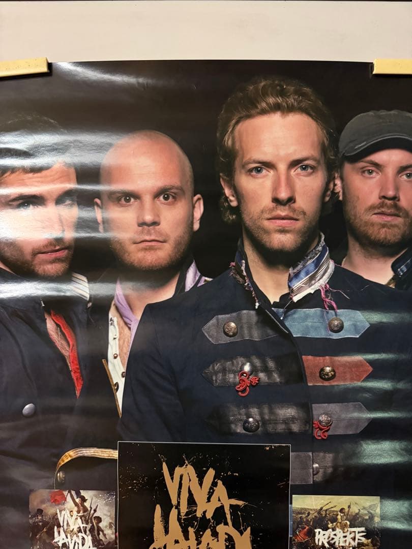 COLDPLAY VIVA LA VIDA ライブ告知ポスター