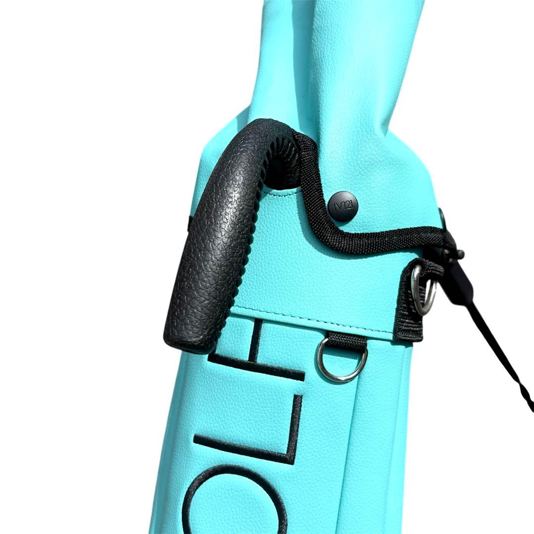 希少 美品 沖縄限定 #FR2GOLF×V12 ターコイズ サブバッグ カバー付