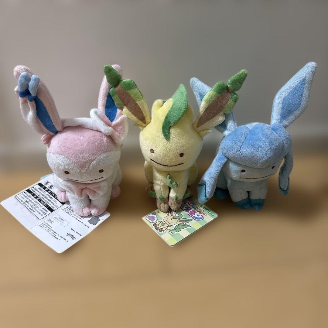 へんしん！メタモン ぬいぐるみ　ブイズ全種　ピカチュウ進化ライン　おまけ付き