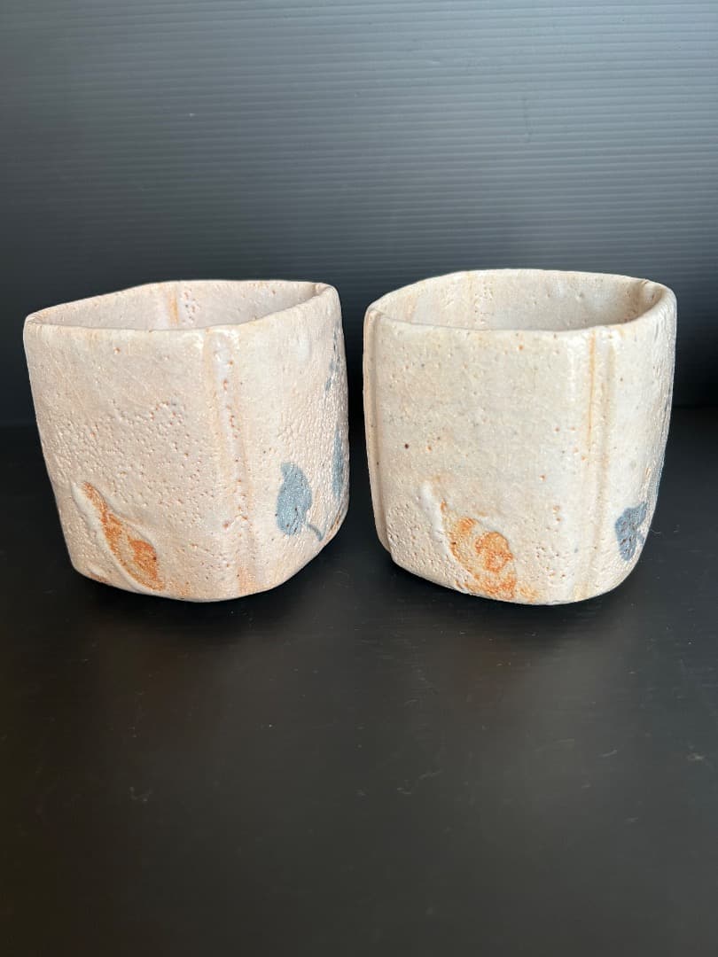 志野 向付 ５客 (豊場惺也 作)