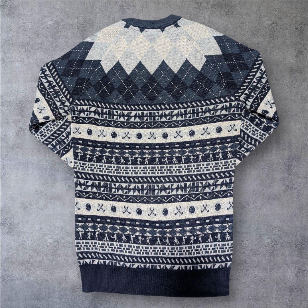 【新品55%off】アディダス ゴルフ ヒストリカル柄ニット セットアップ S