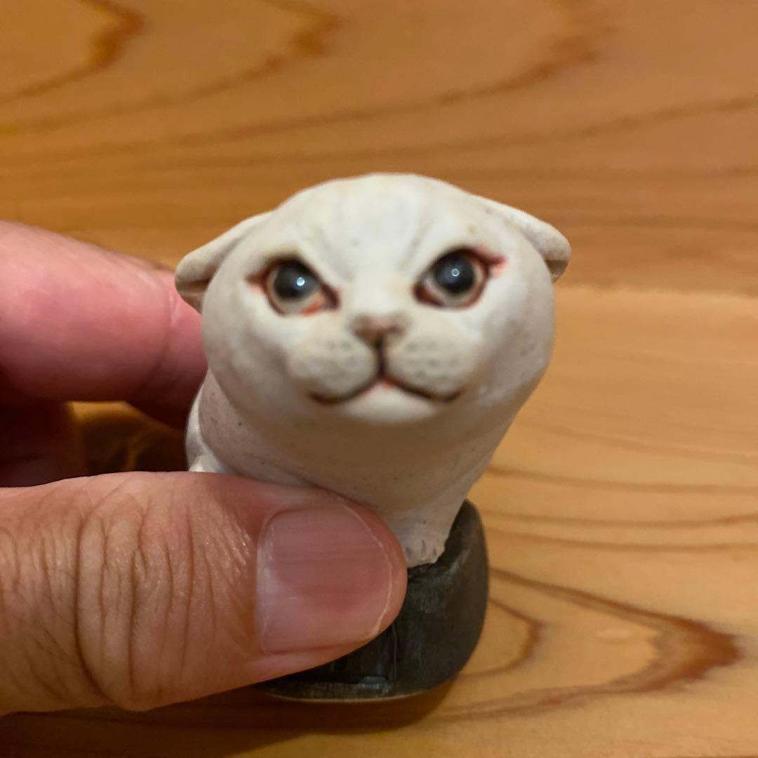 きたむら工房　ネコ置き物　阿吽