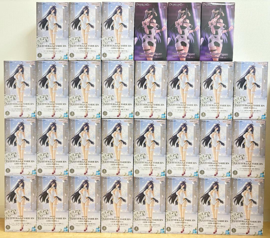 30個 オーバーロード フィギュア アルベド まとめ売り ウェディング 牛柄