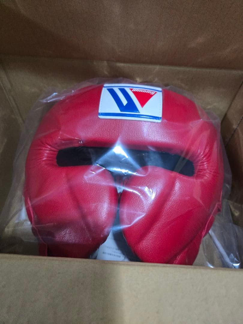 サプライ品Winningレッド ヘッドギア Lサイズ