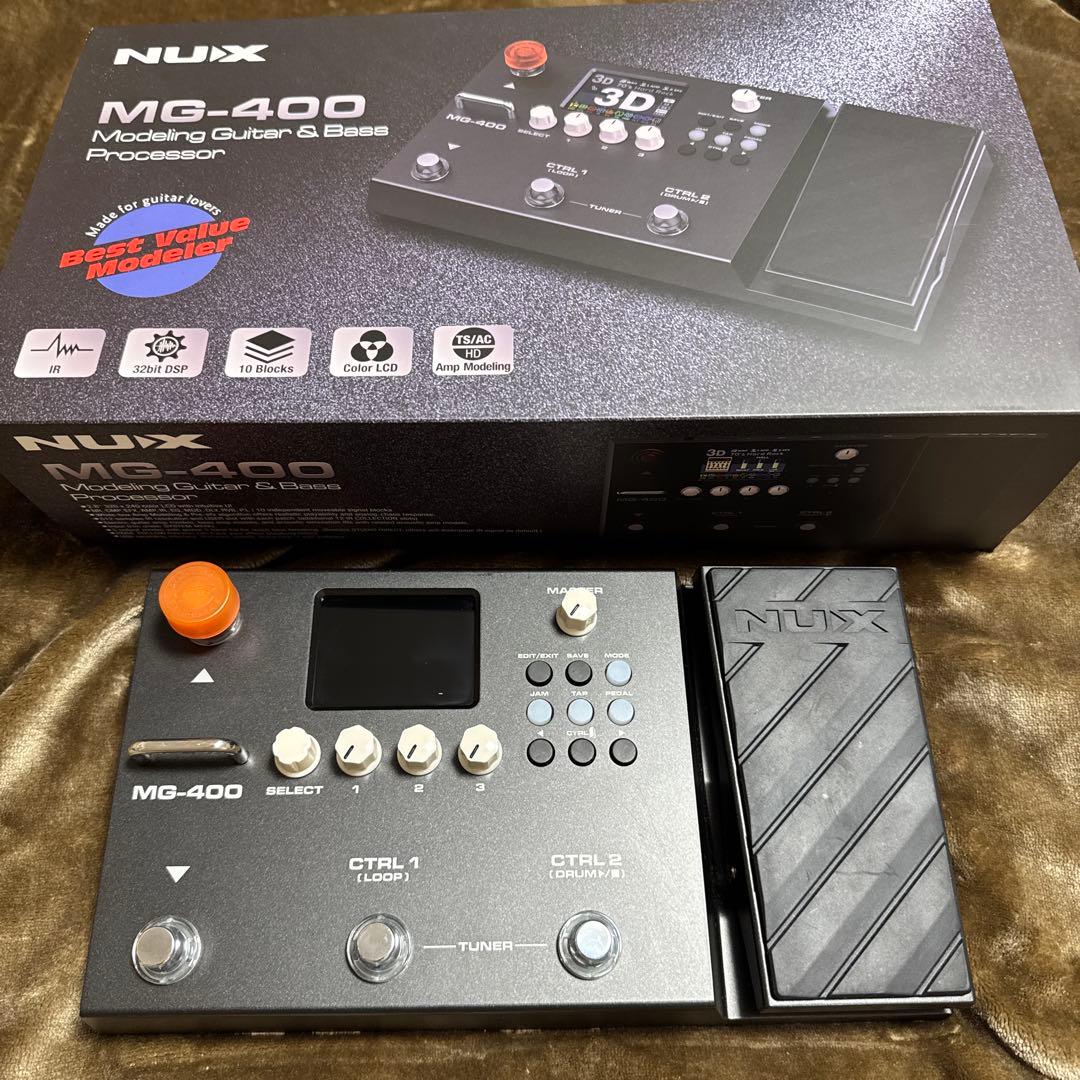 NUX MG-400 マルチエフェクター ギター&ベース 中古品