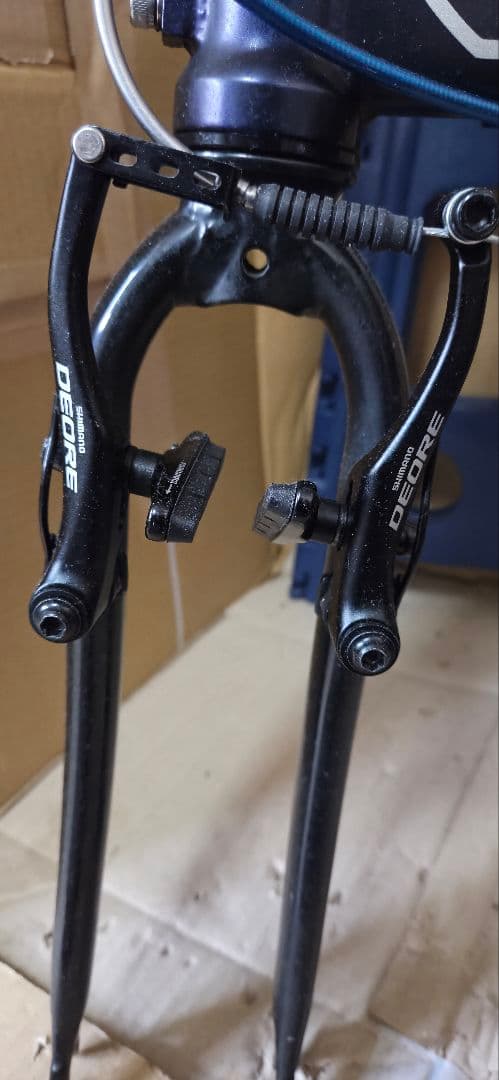 美品ターン スピードファルコ折りたたみ自転車フレーム 紺色