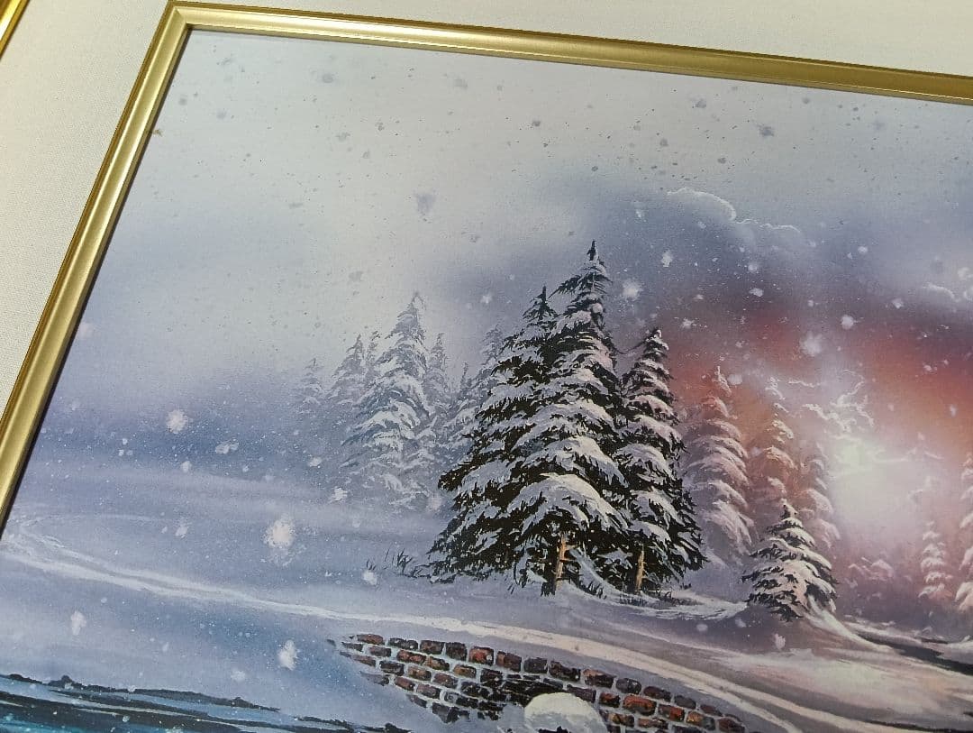 yタイトル「Early s」Gary Fenske作　冬の風景 絵画