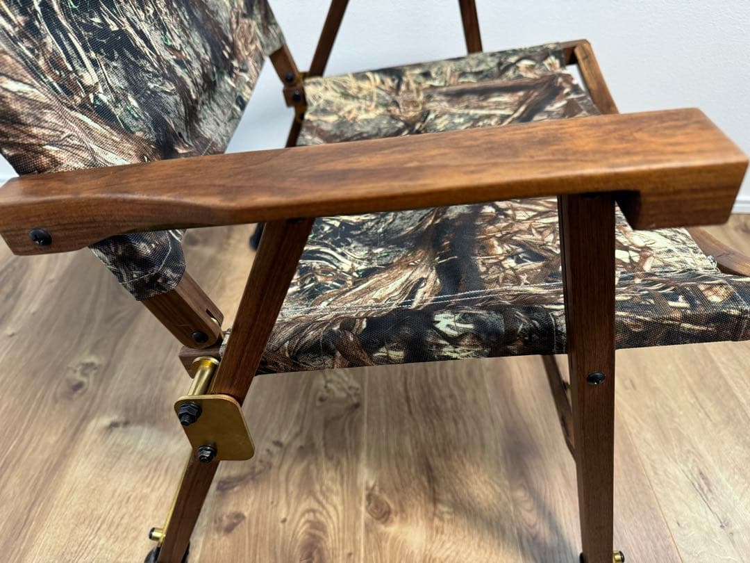 カーミットチェア 同規格品 ウォールナット×真鍮2脚セット