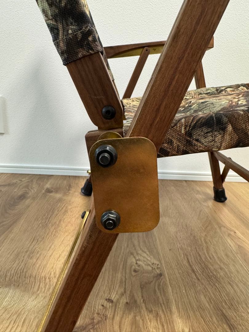 カーミットチェア 同規格品 ウォールナット×真鍮2脚セット