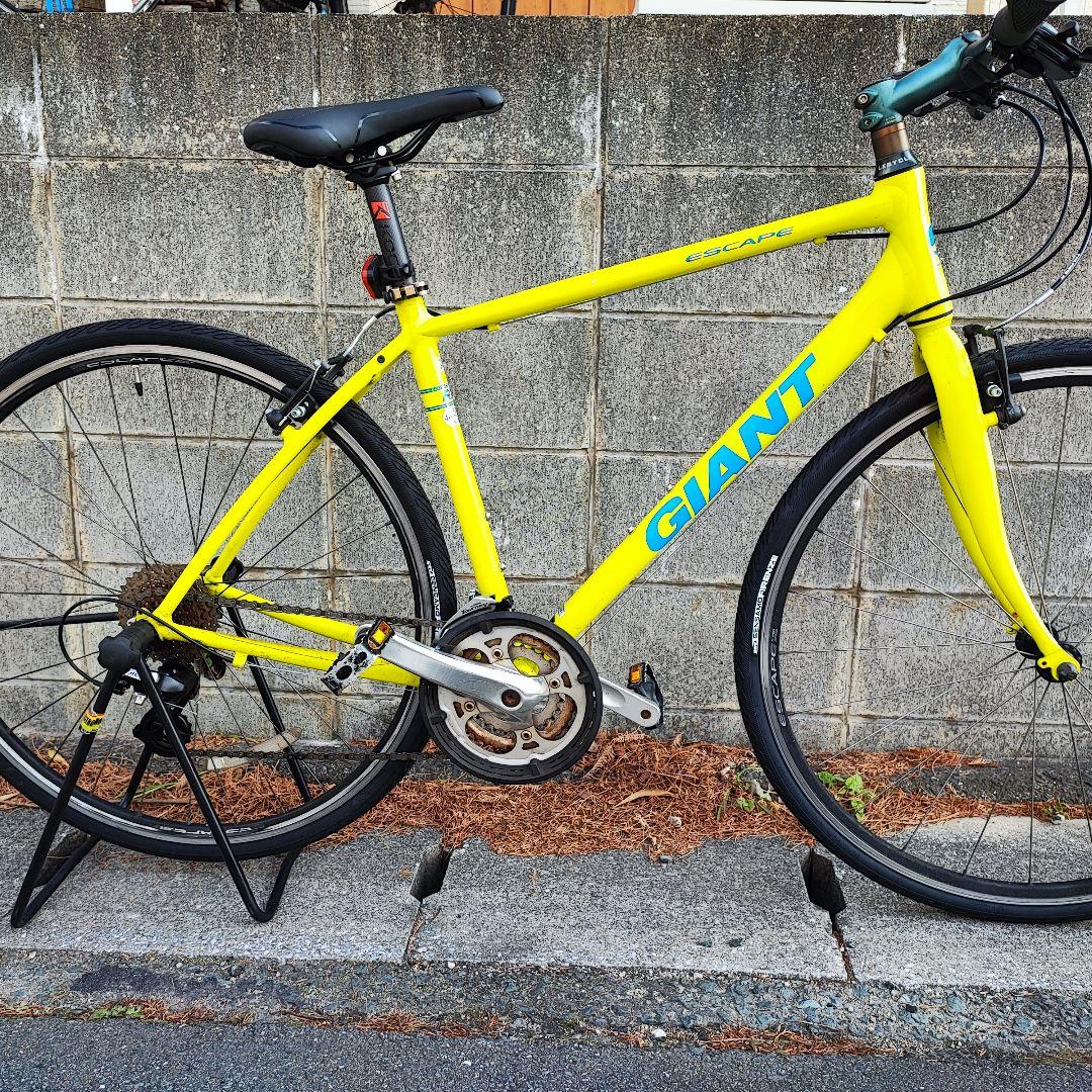 福岡発 GIANT エスケープ R3 イエロー ジャイアント 新品パーツ多数