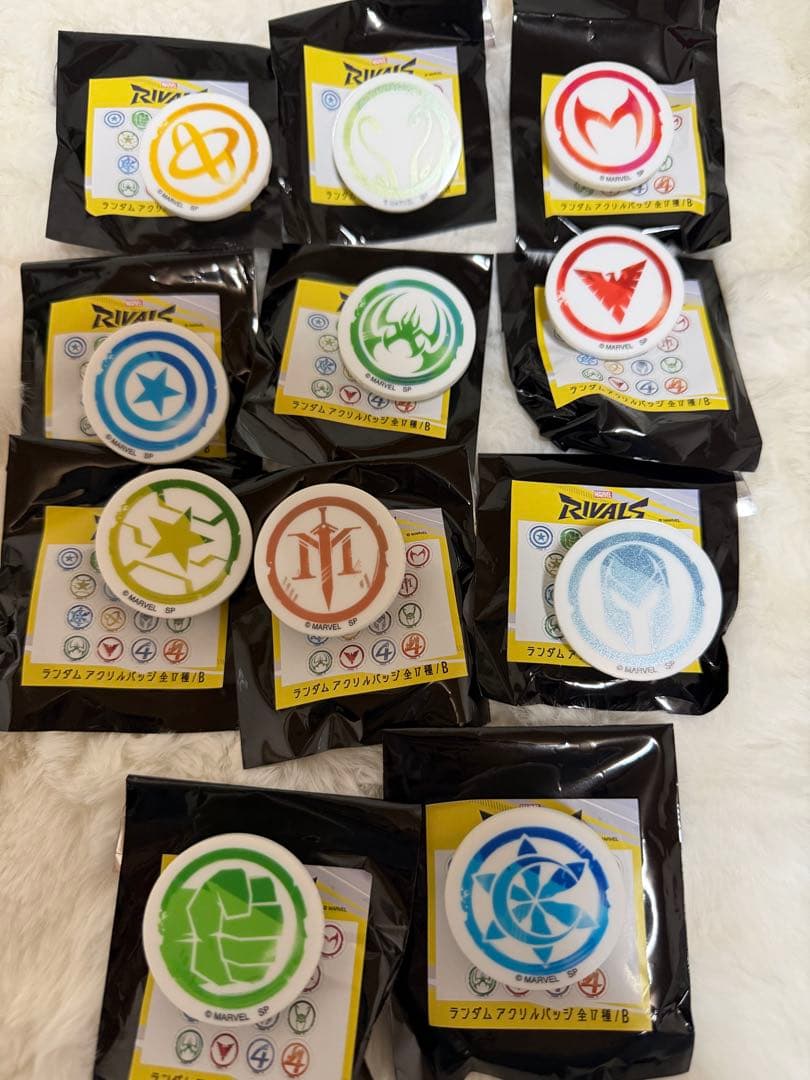 marvel RIVALS ランダムアクリルバッジB 11個セット
