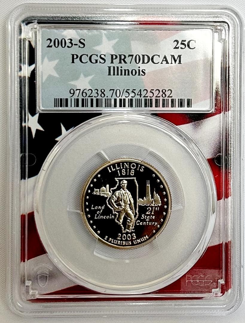 2003年　アメリカ　25セント5枚セット　PCGS PR70　 DCAM