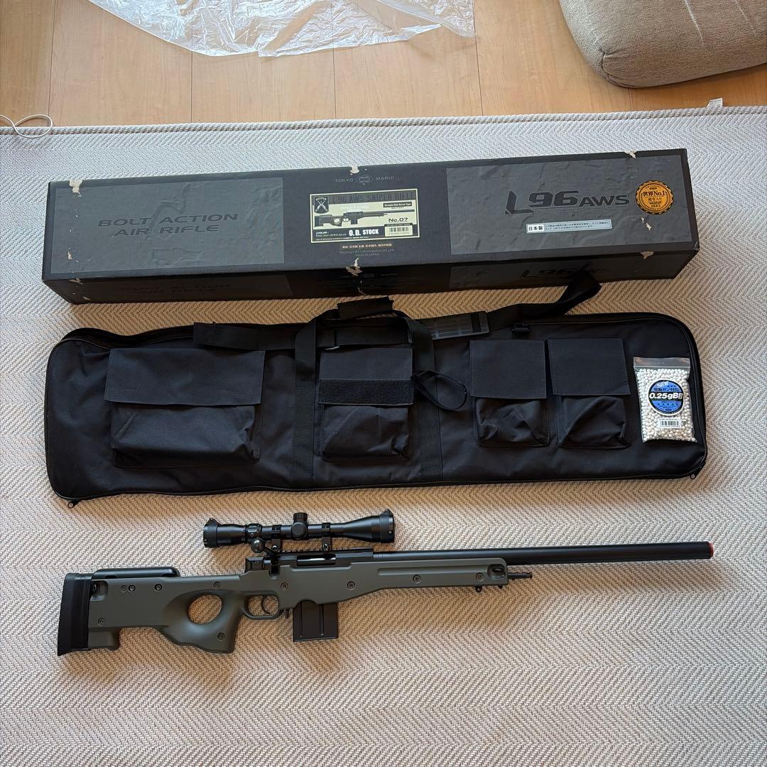 東京マルイ L96 AWS スコープ・ガンケース・BB弾付き　スナイパーライフル