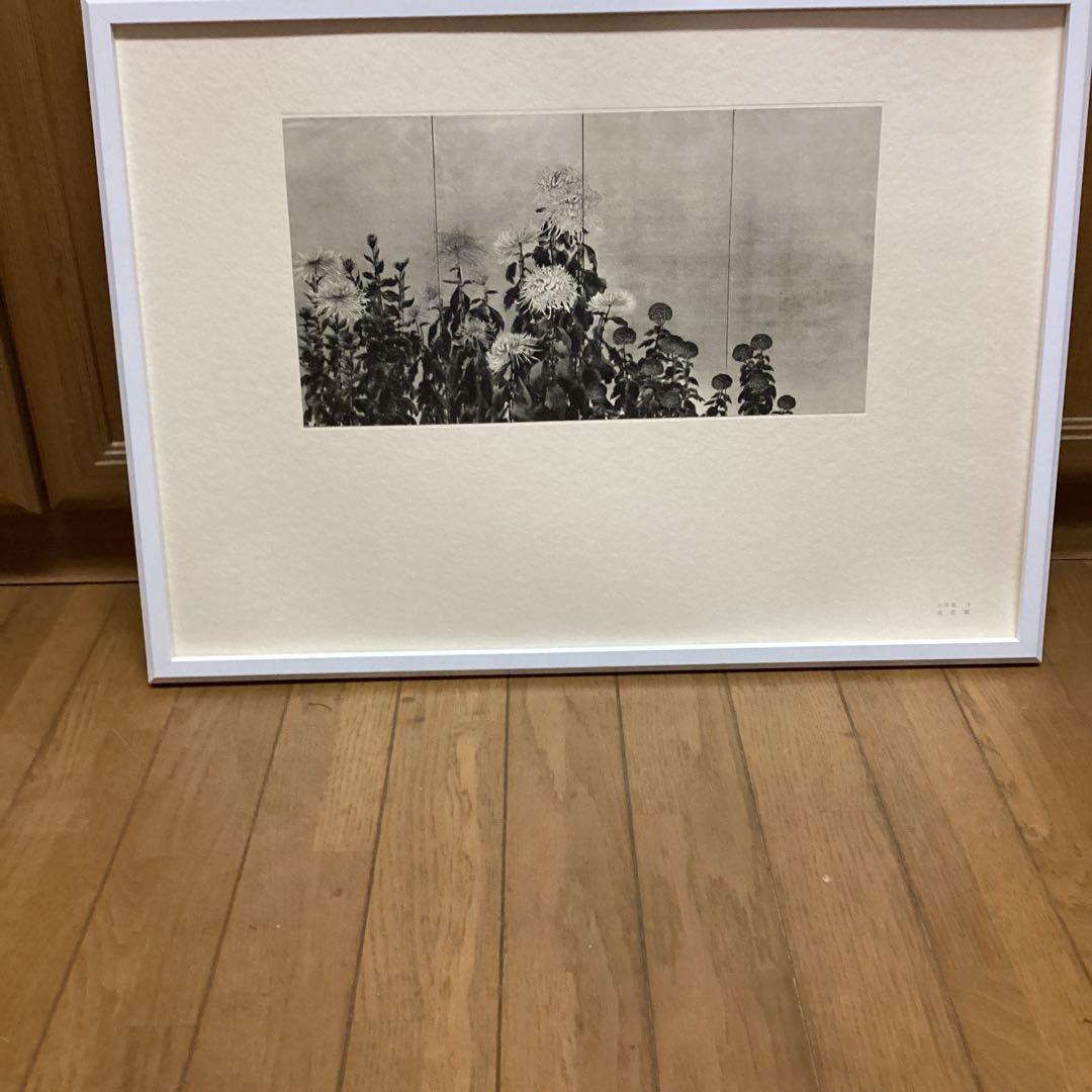 天才画家　速水御舟　作品集大作編　便利堂監修　画集NO 9 【菊花図】