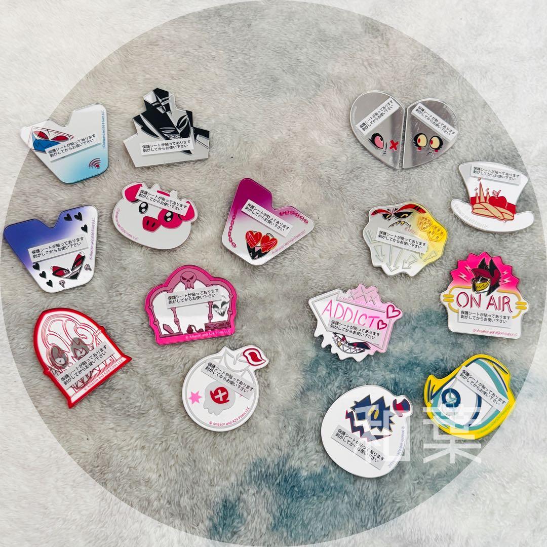 ハズビンホテル トレーディングアクリルミラーステッカー コンプリート セット