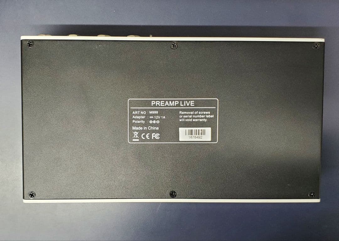 MOOER PREAMP LIVE ファームウェア最新