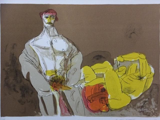 池田満寿夫　直筆サイン『おんな・おとこヨリ　君が立っていなくても』1010Y