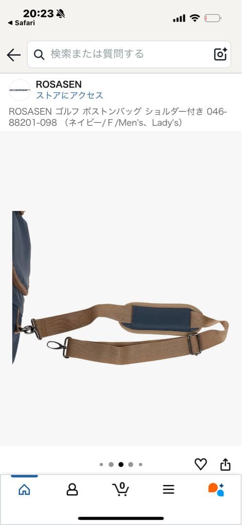 【新品・格安半額】rosasen ゴルフバッグ