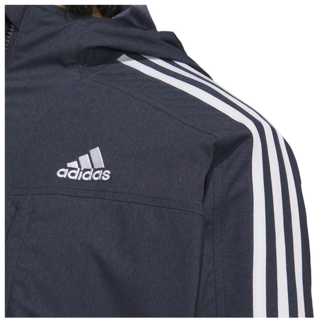 adidasフード付き デニム風トラックジャージ上下セット トレーニングウェア