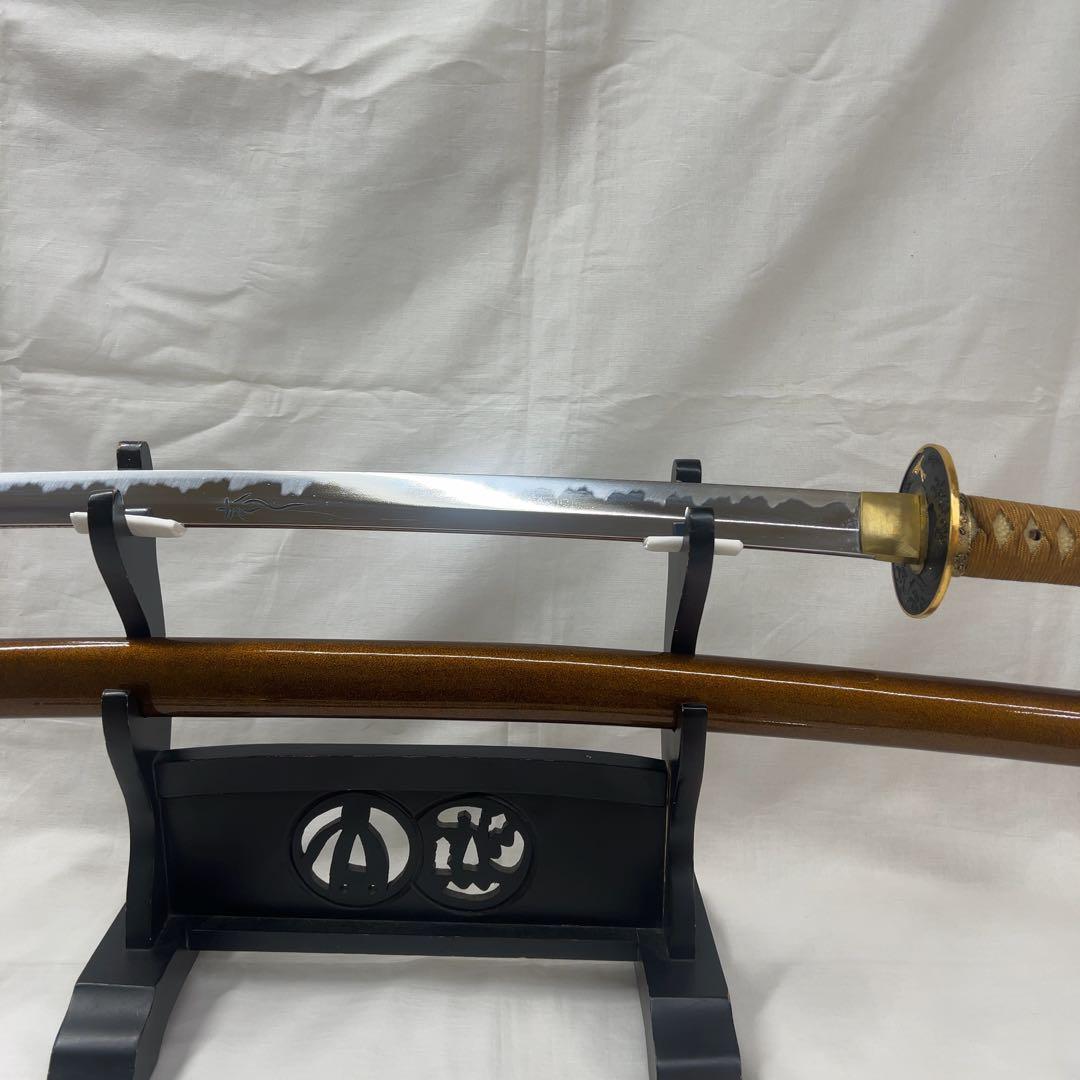 【模造刀】二本差し 太刀 脇差 昇龍 梵字 彫り込み