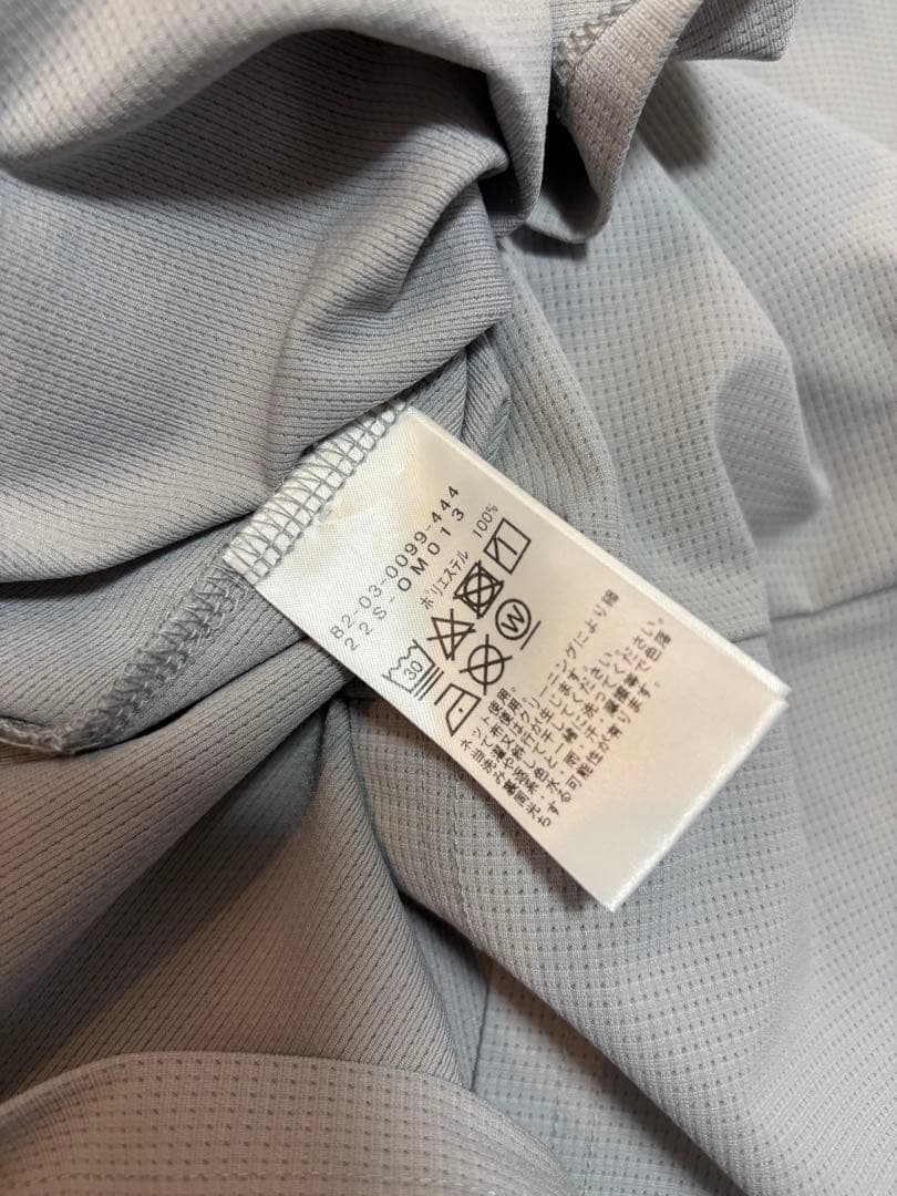 ビームスゴルフライトグレー モックネックゴルフシャツ